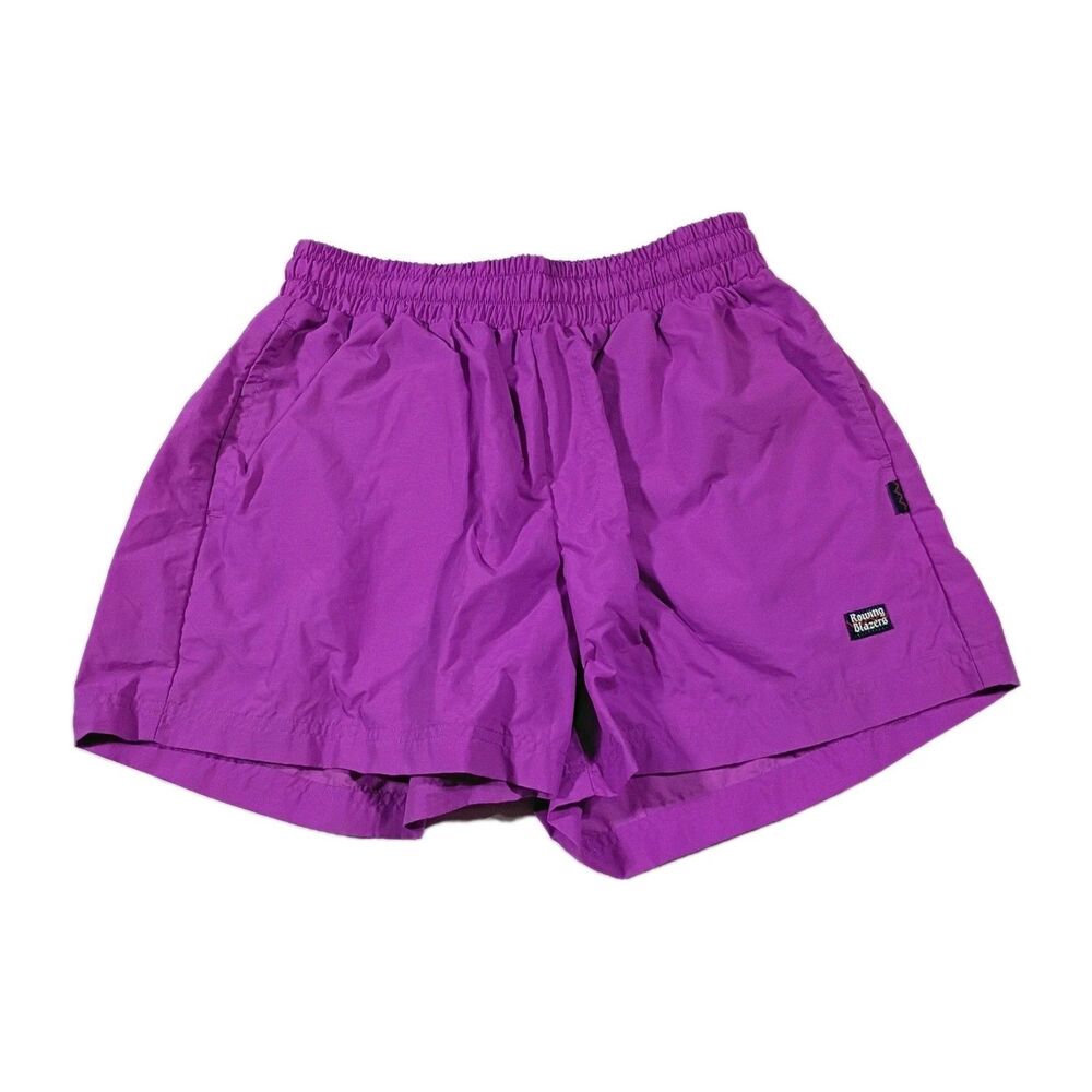 Rowing Blazers Purple Mens Shorts 28 Running Fitness Pull On Drawstring Preppy
